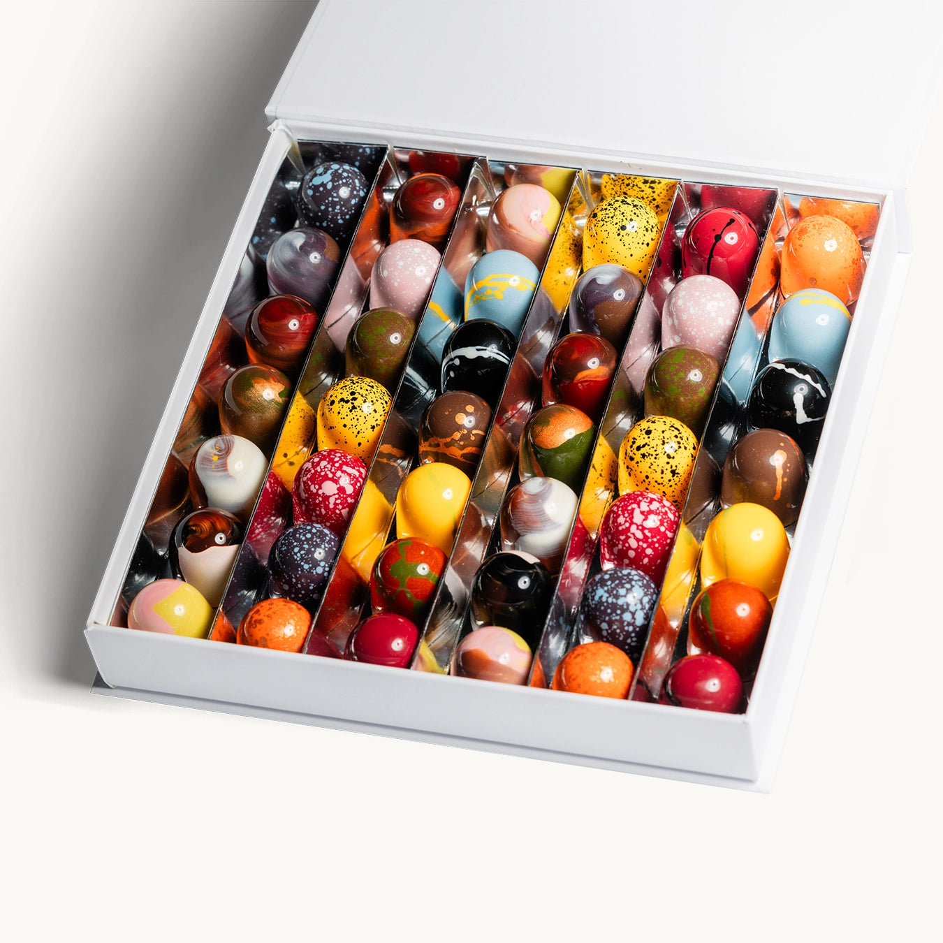 4 bonbons in luxe box met eigen logo