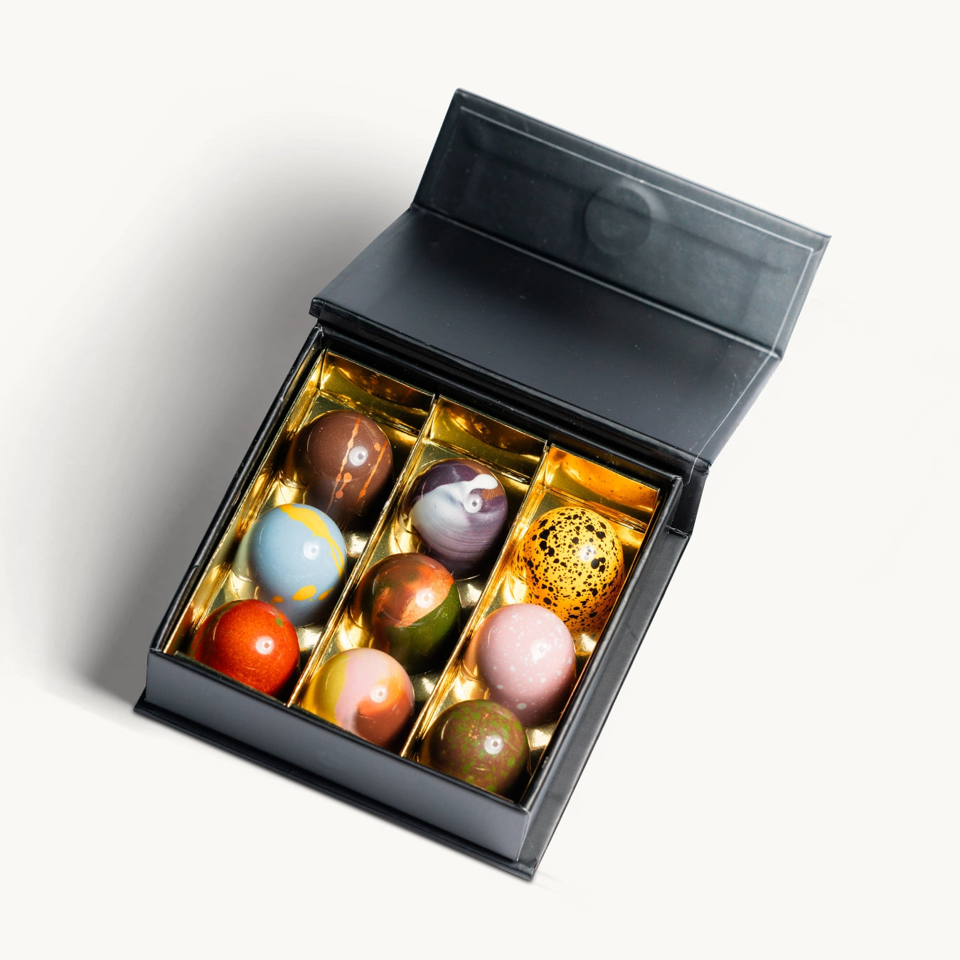 4 bonbons in luxe box met eigen logo