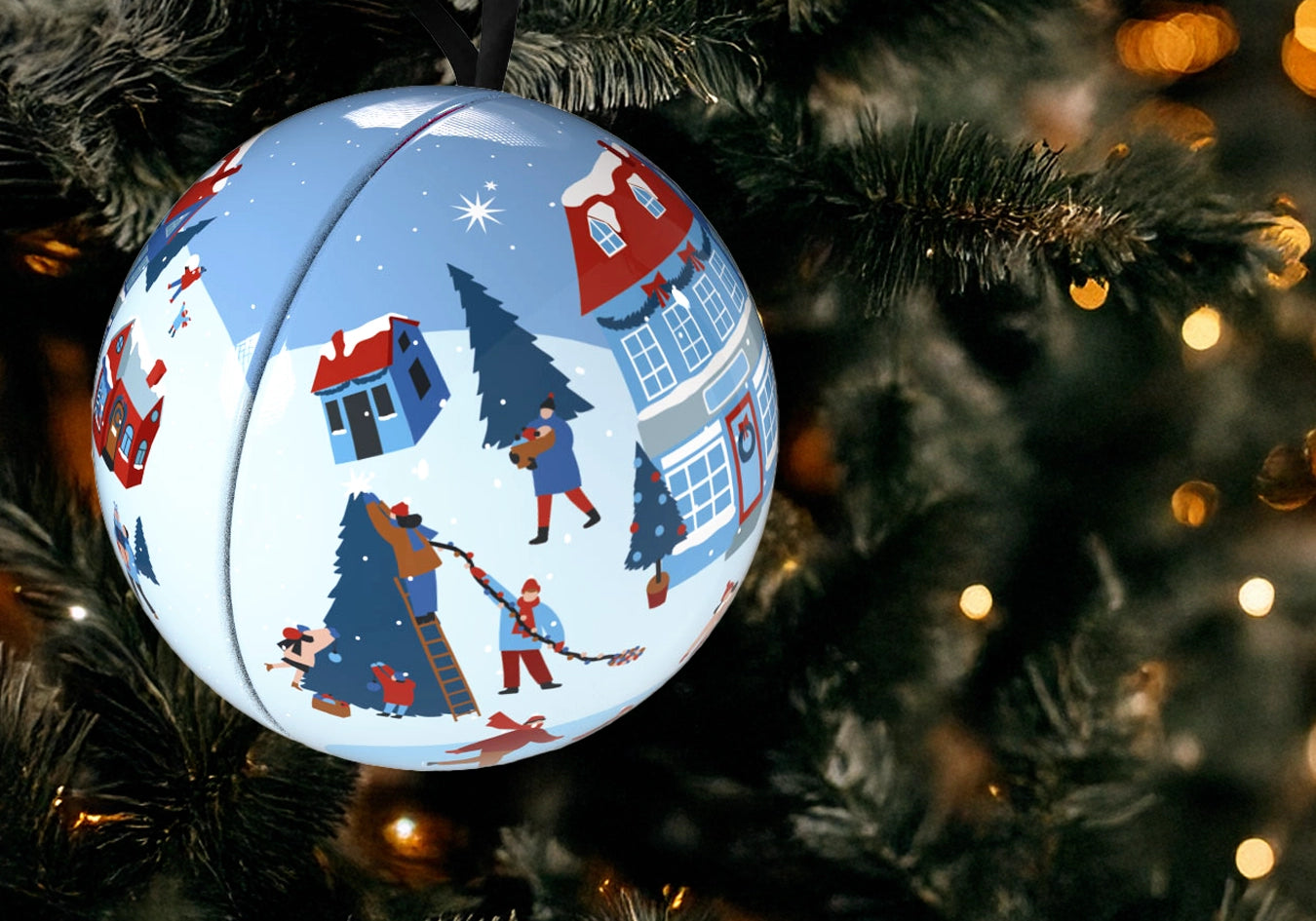 kerstbal bonbons kerstboom