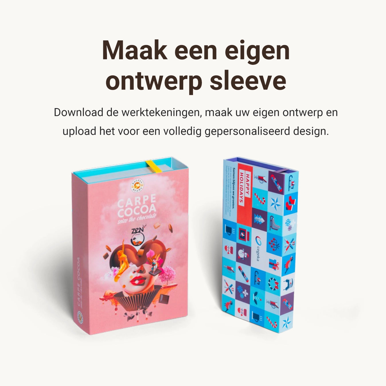 Bonbonbook 6 bonbons met eigen logo of ontwerp