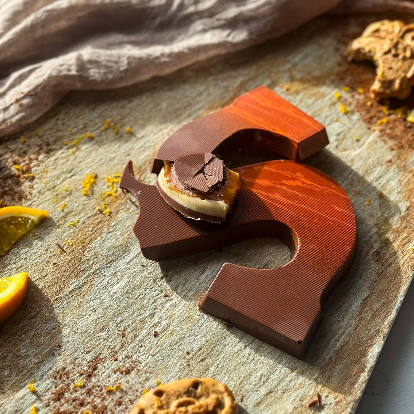 gevulde chocoladeletters